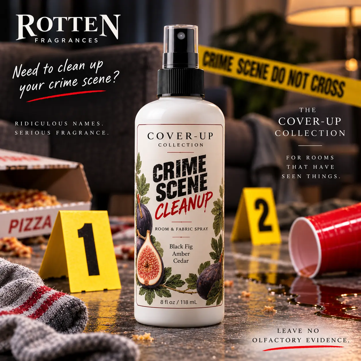 Crime Scene Cleanup room and fabric spray